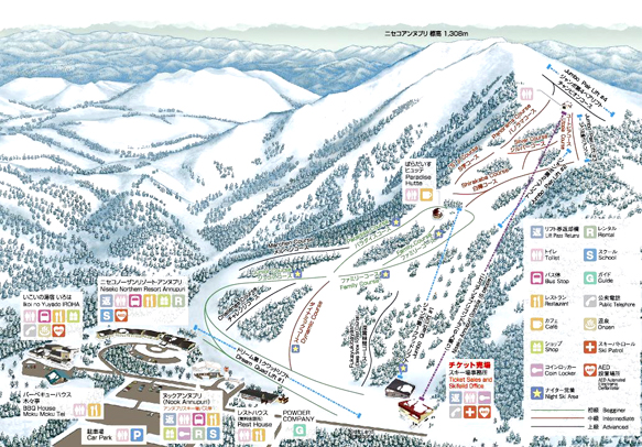 ニセコアンヌプリ国際スキー場　マップ