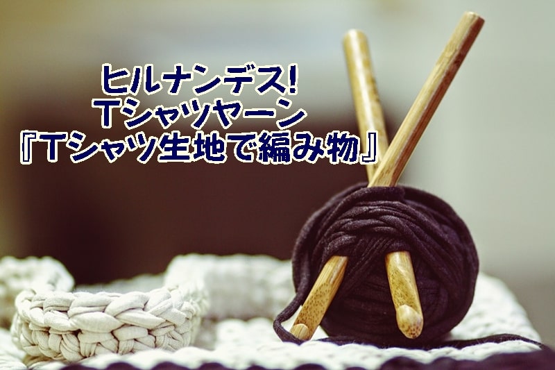 Ｔシャツヤーン　Ｔシャツ生地で編み物　ヒルナンデス!　材料　作り方
